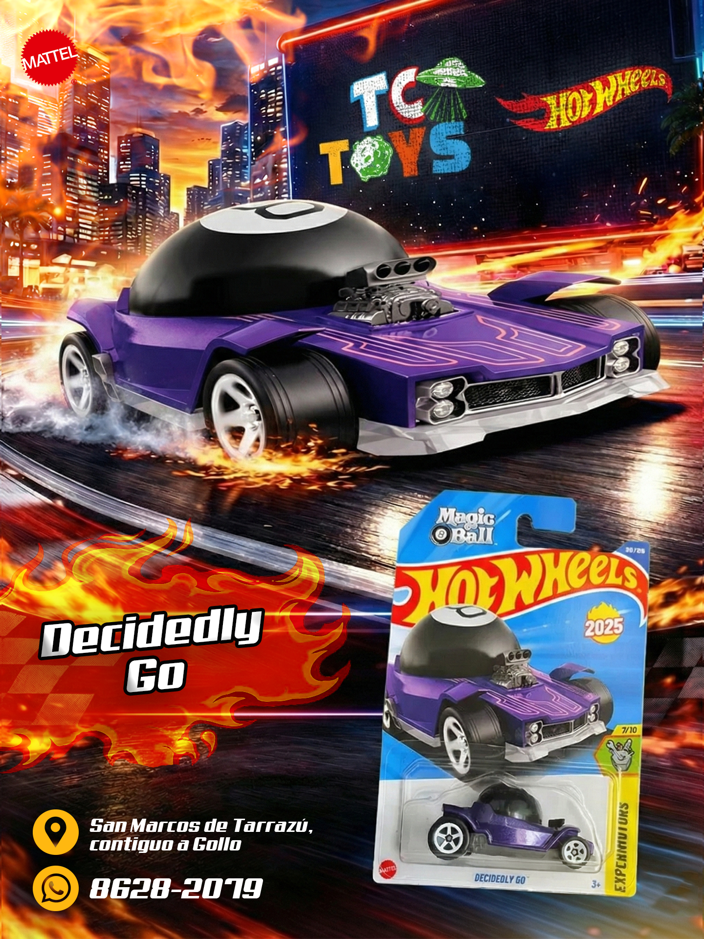 Hot Wheels Decidedly Go Morado.