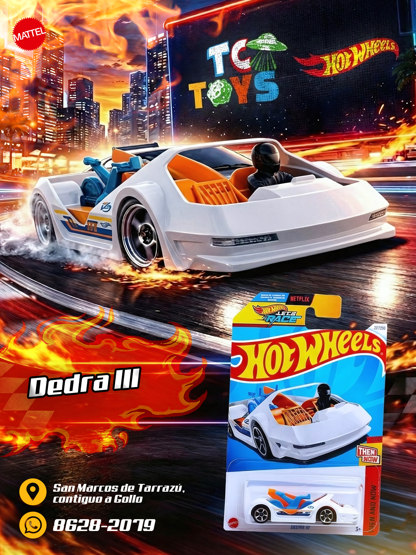 Hot Wheels Dedra lll Blanco.