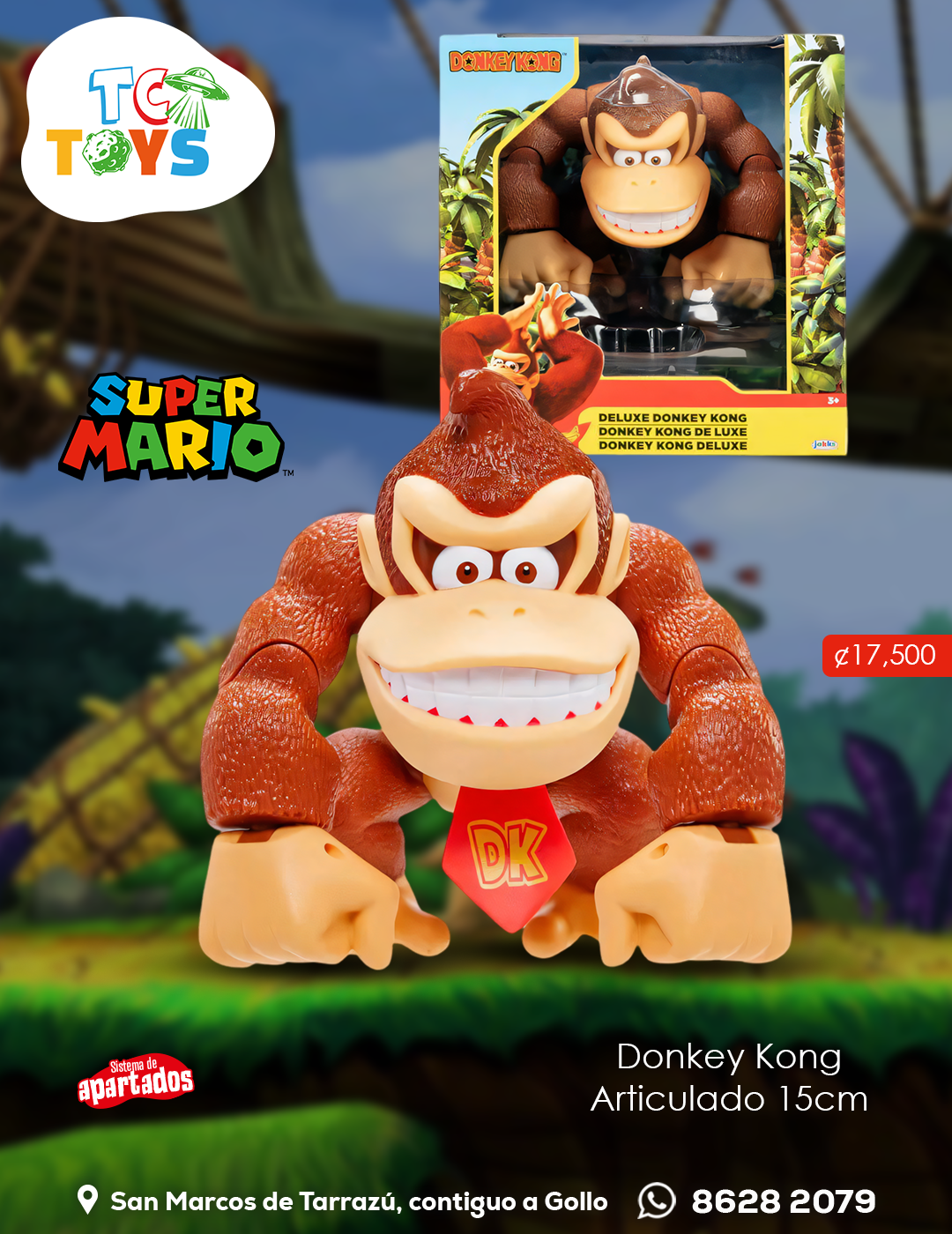 Figura Articulada Donkey Kong Deluxe Jakks.