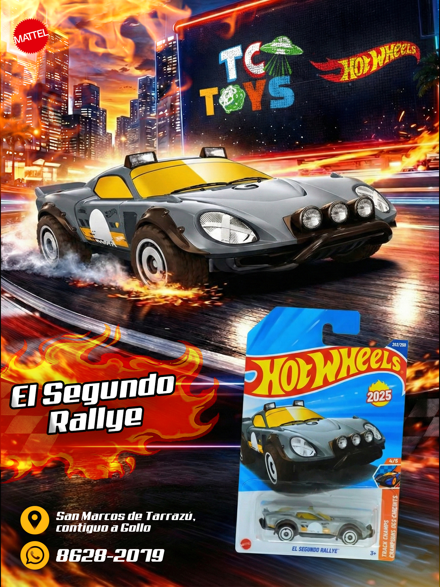 Hot Wheels El Segundo Rallye Gris.