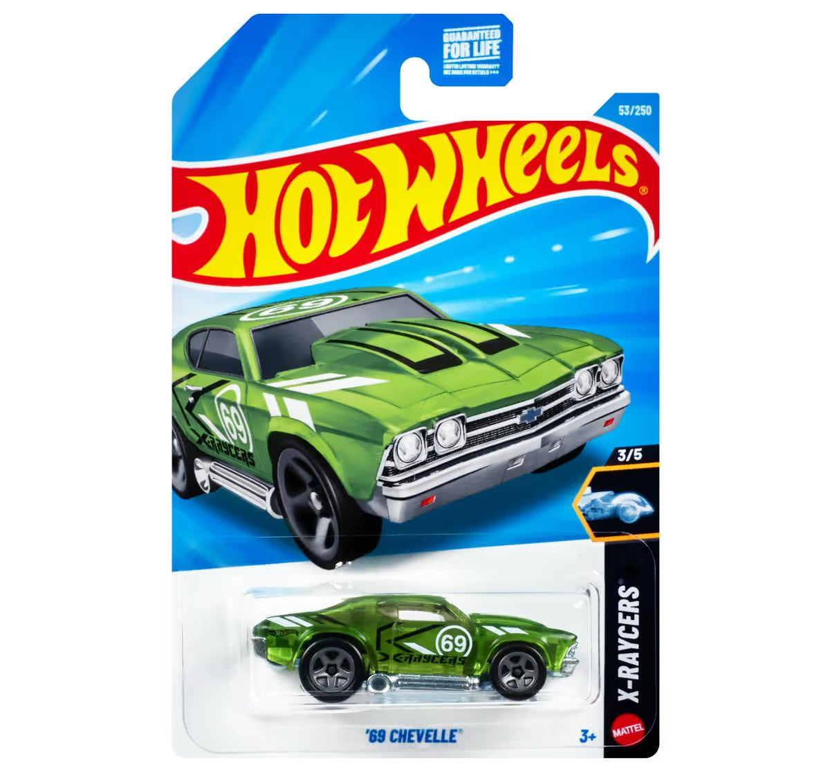 Hot Wheels 69 Chevelle Verde.