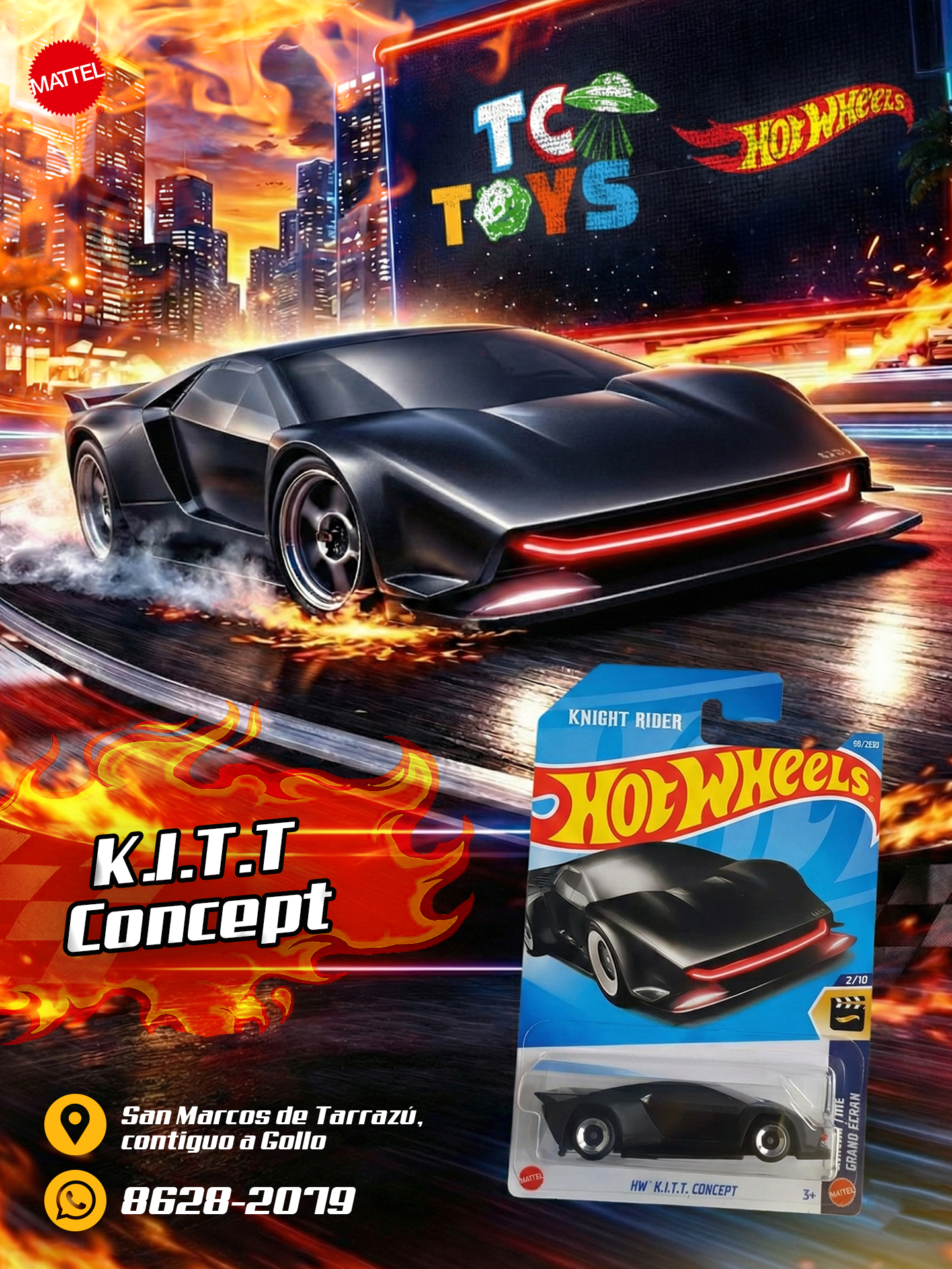 Hot Wheels HW K.I.T.T. Concept Negro.