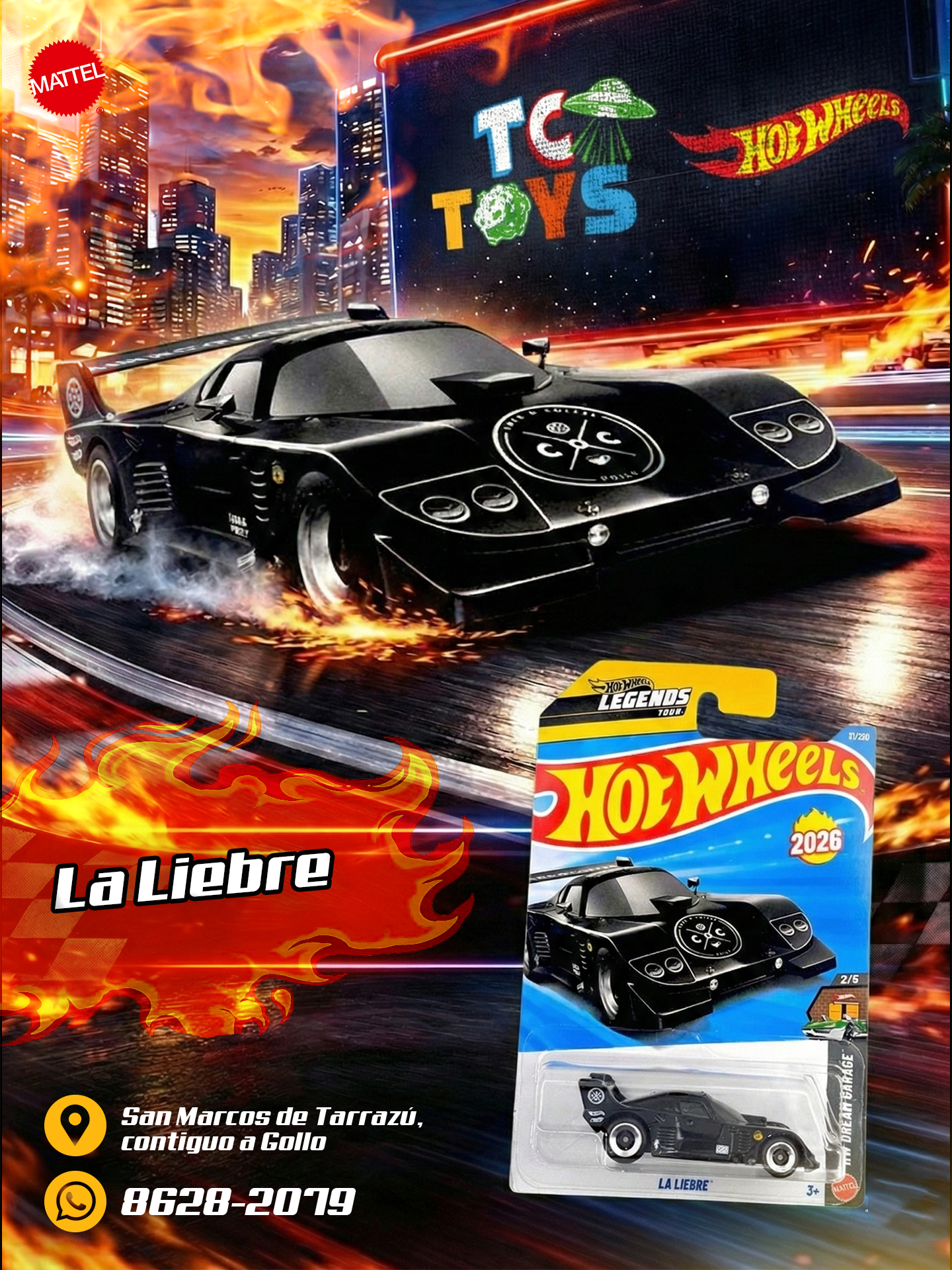 Hot Wheels La Liebre Negro.