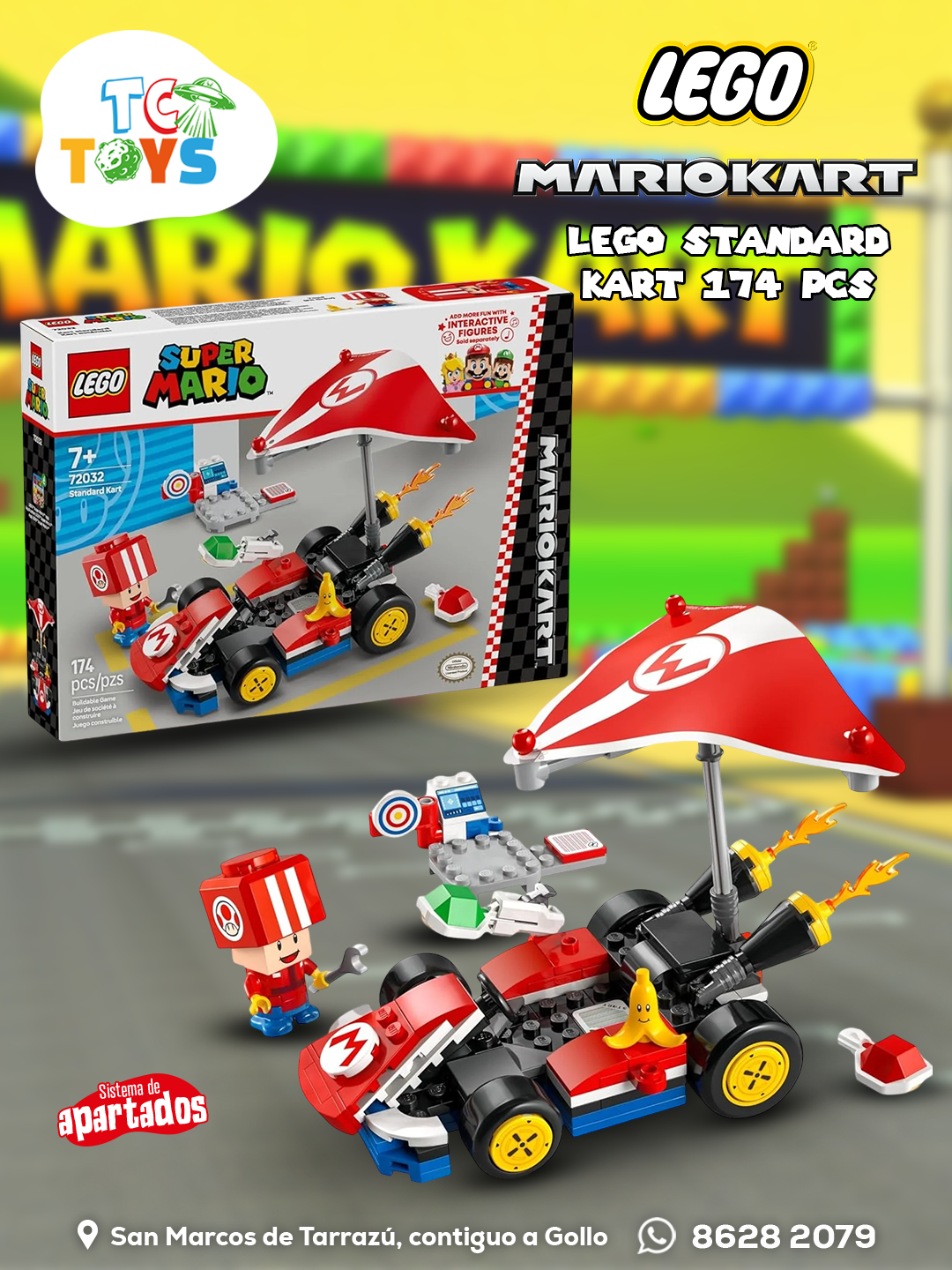 Lego Super Mario Mario Kart Standard Kart.
