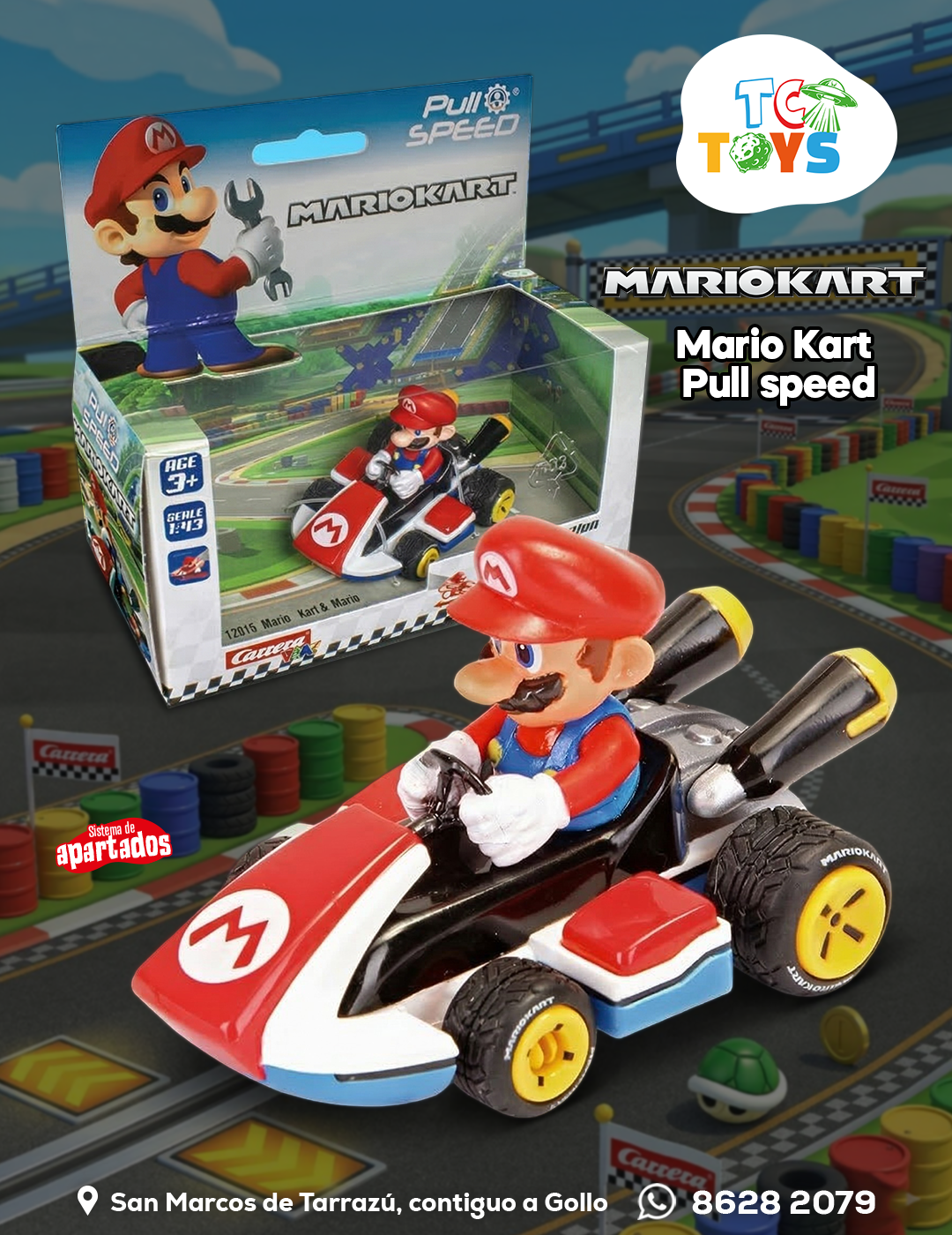 MarioKart Carrera Mario Pull Speed.