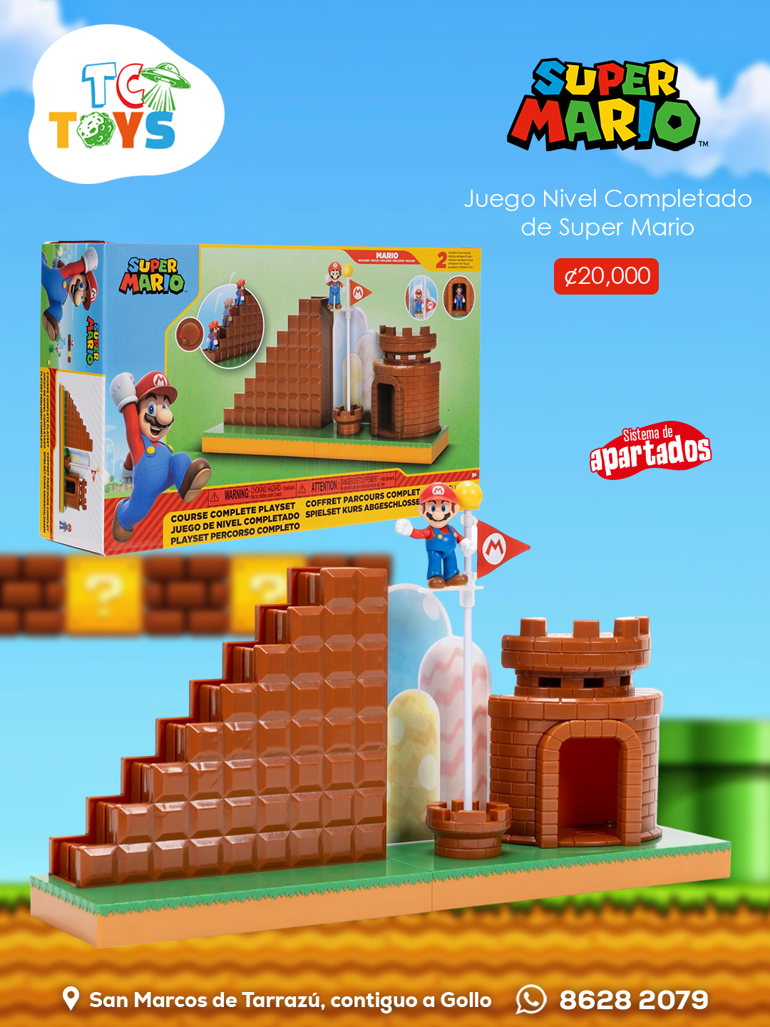 Juego de Nivel Completado Super Mario Jakks.