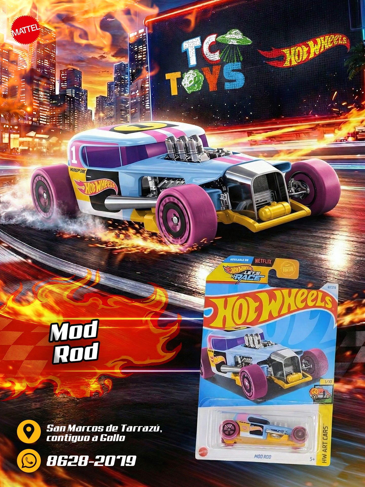 Hot Wheels Mod Rod Celeste.