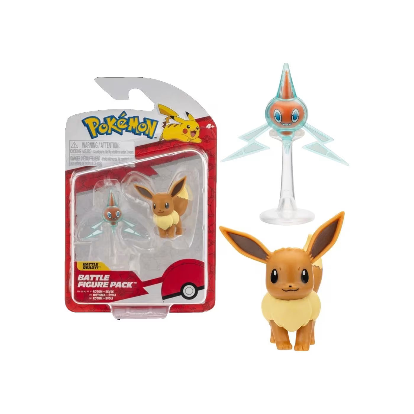 Pokémon Battle Figure Pack Rotom + Eevee.