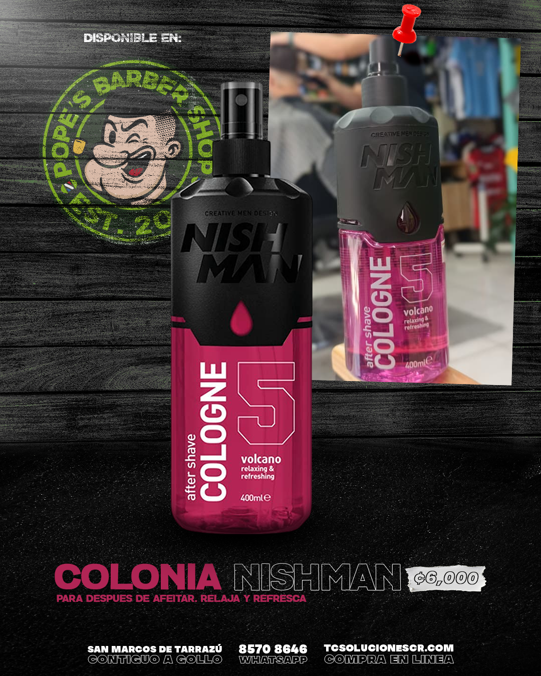 After Shave Cologne 5 Volcano.