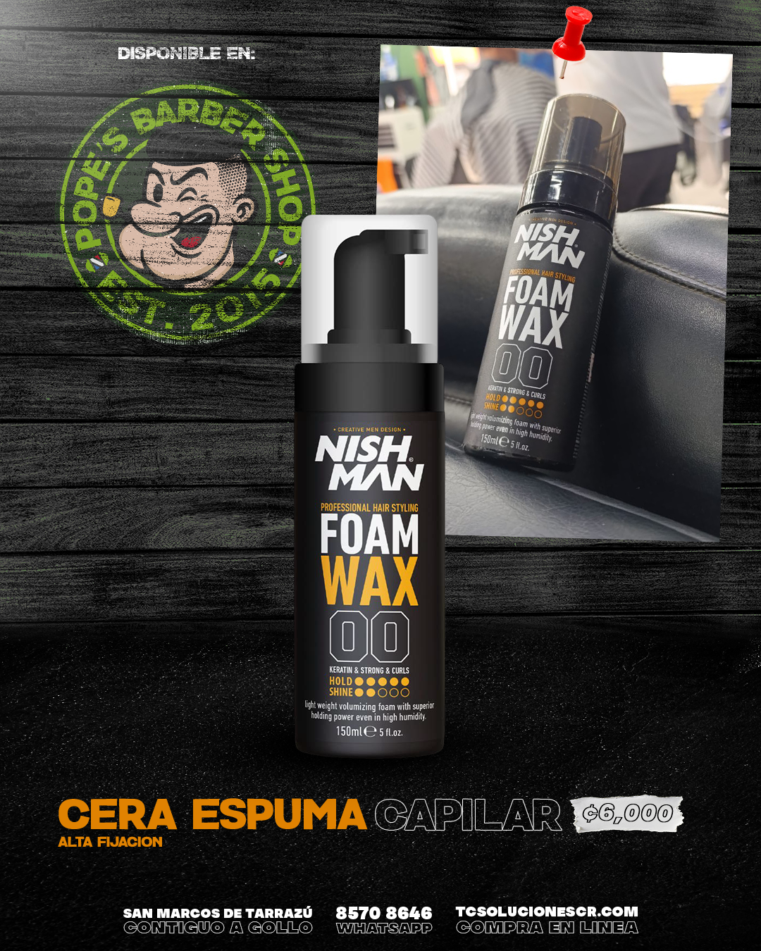 Nish Man Foam Wax 00
