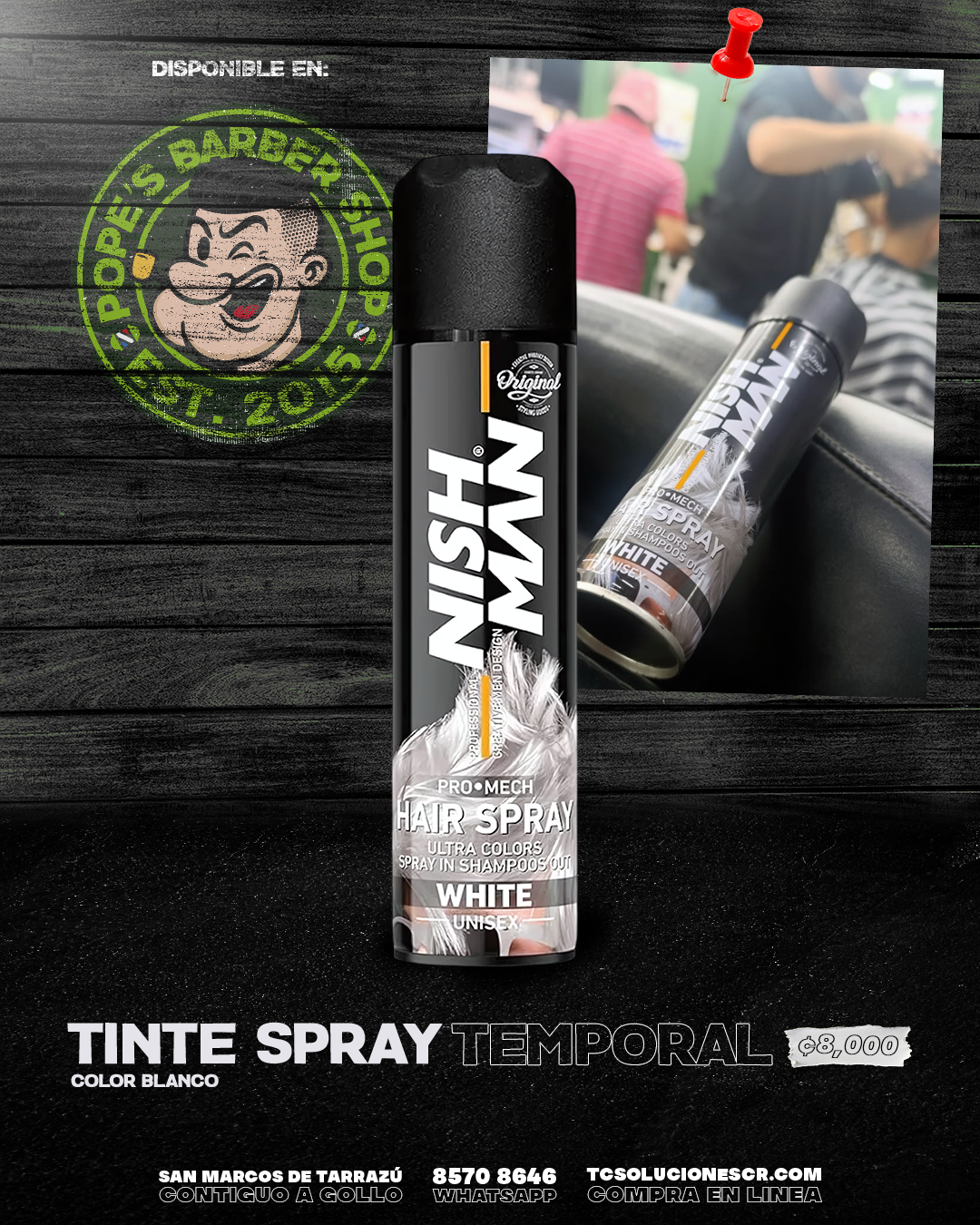 Tinte NISH MAN White.