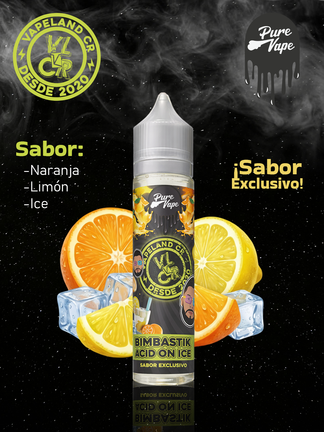 Pure Vape & VapeLand Bimbastik Acid On Ice.