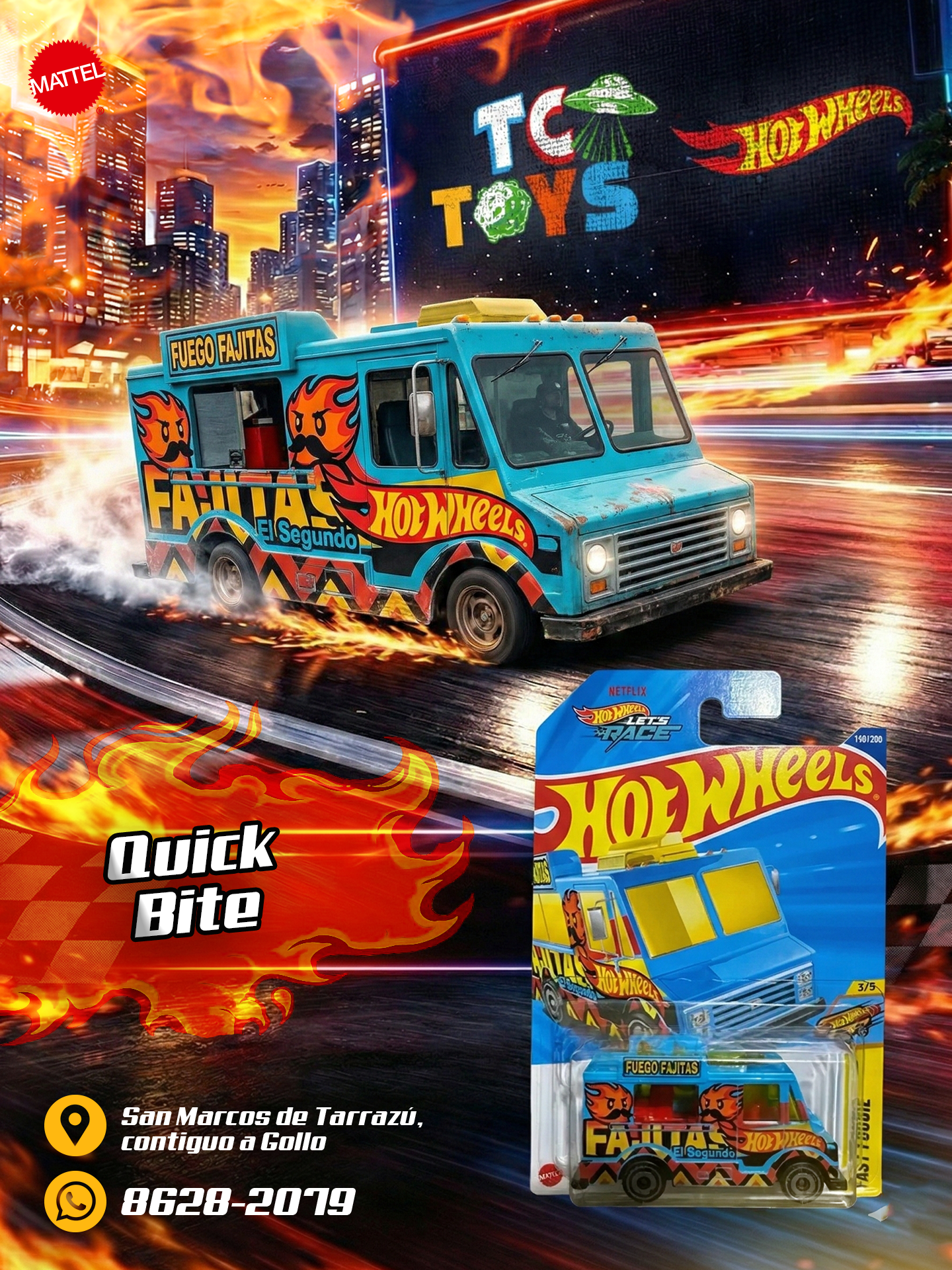 Hot Wheels Quick Bite Celeste.