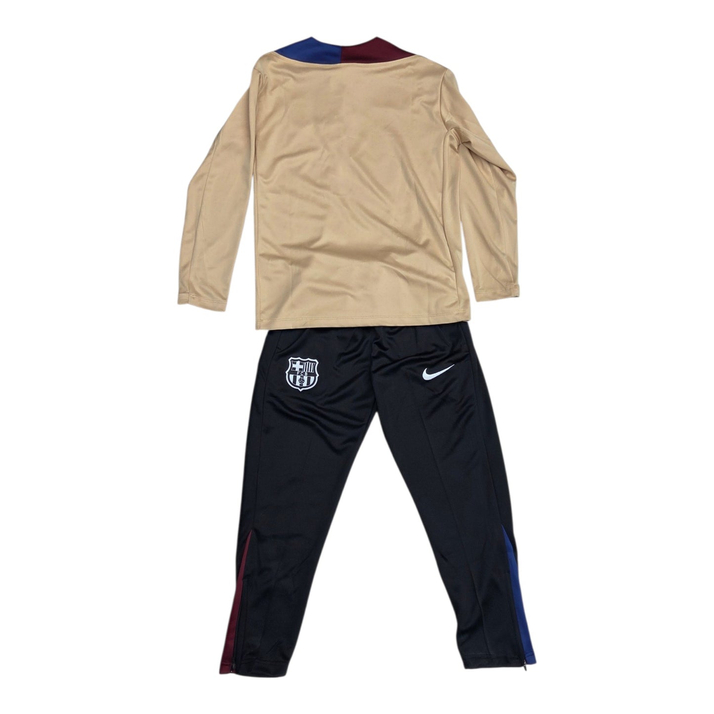 Conjunto Deportivo FC Barcelona Beige - Manga Larga + Buso