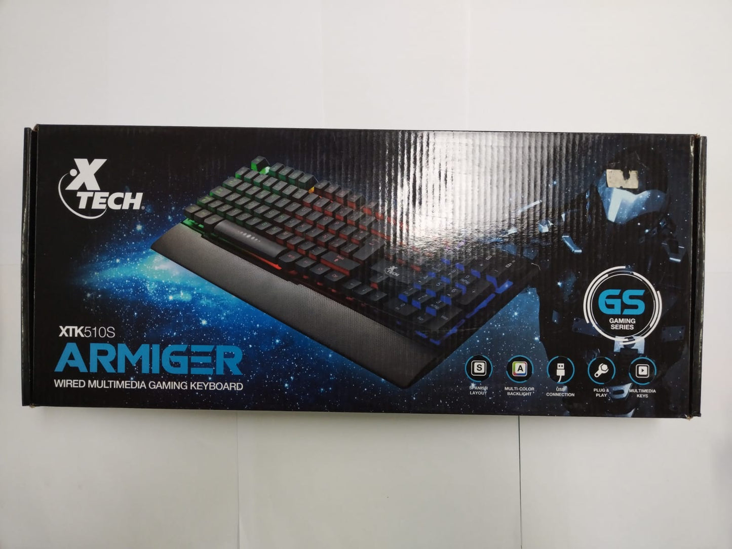 Teclado gaming, mecánico, rgb, USB, Xtech, modelo XTK510S