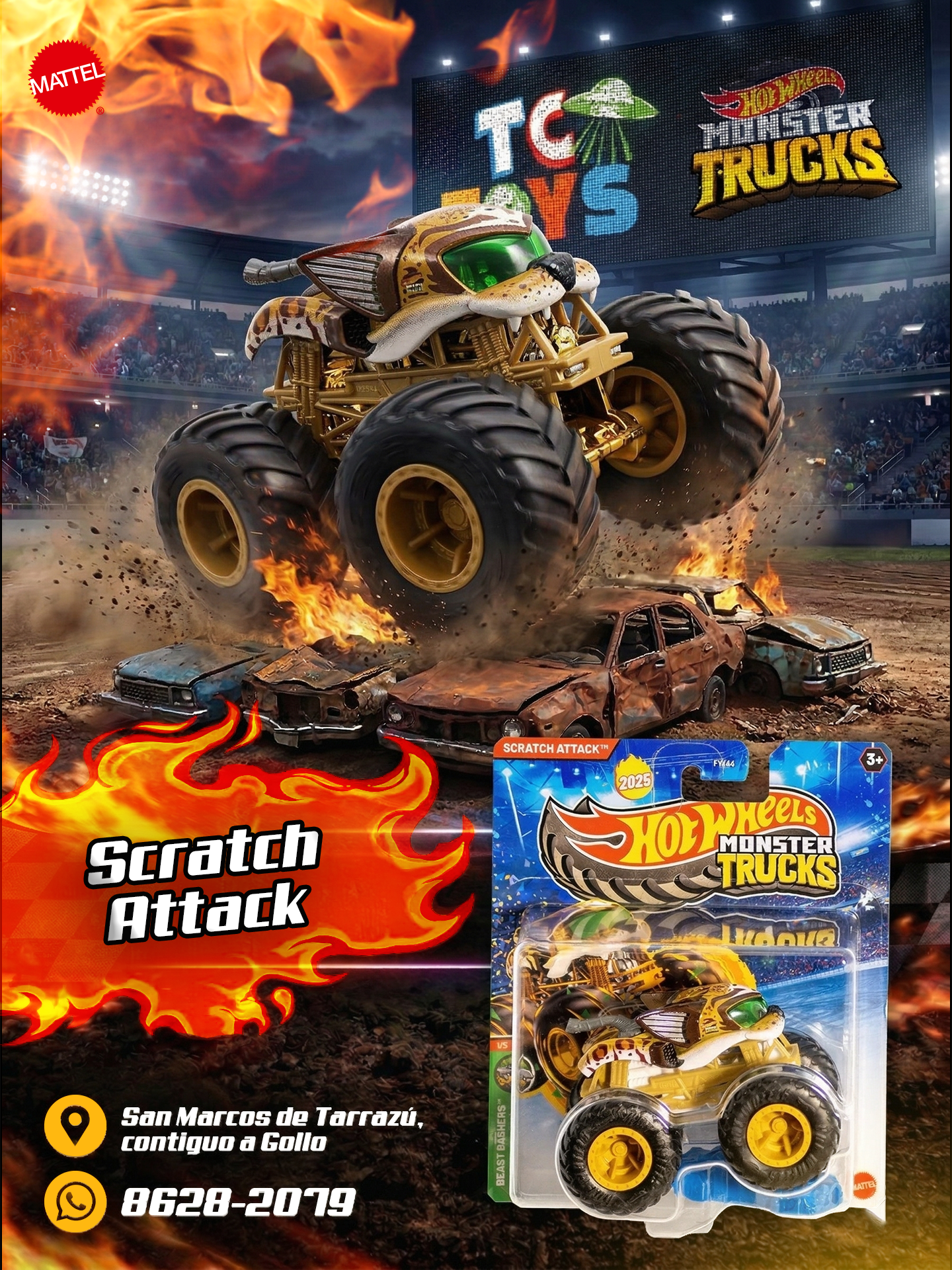 Hot Wheels Monster Trucks Scratch Attack.