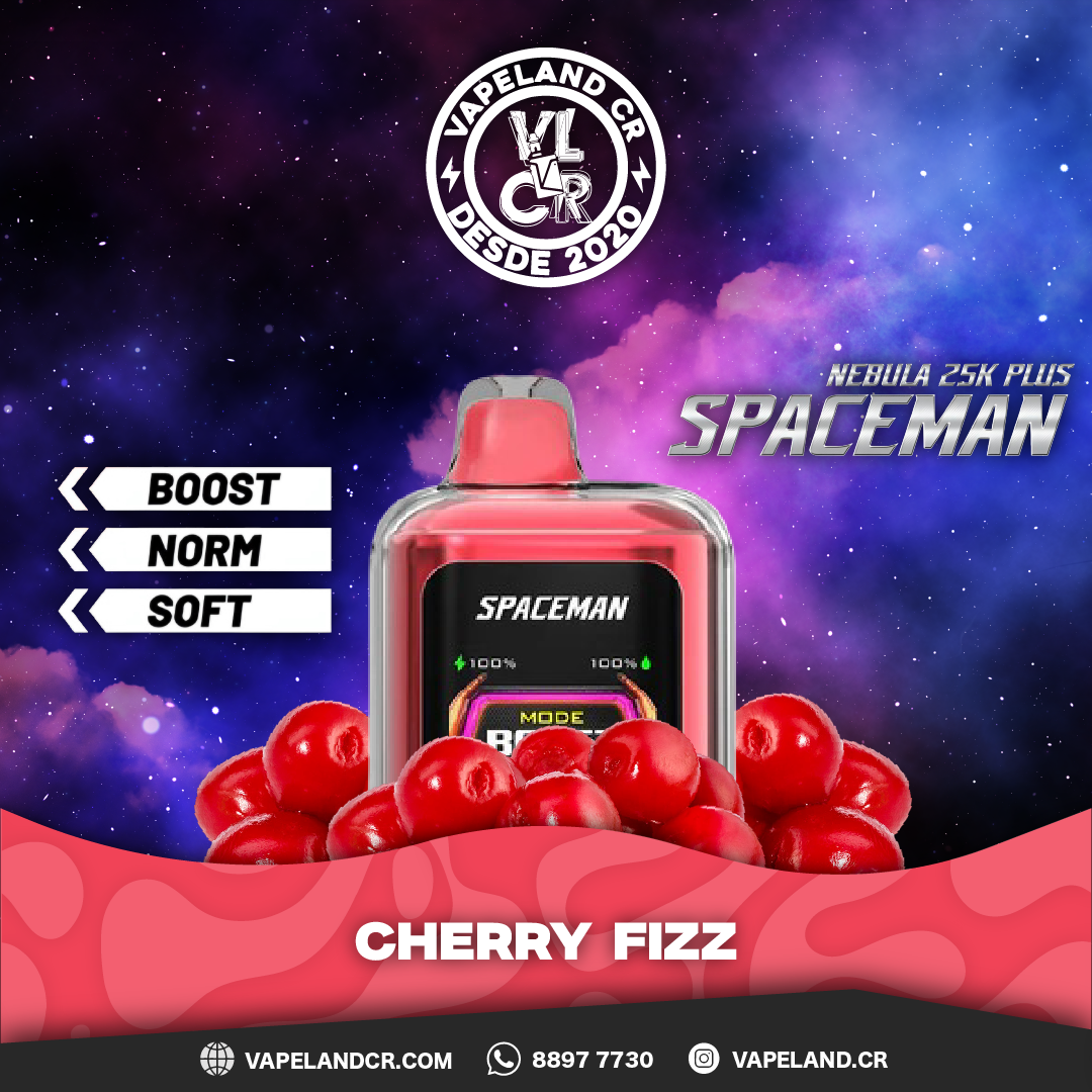 Smok Spaceman Nebula Cherry Fizz 25000 puffs.