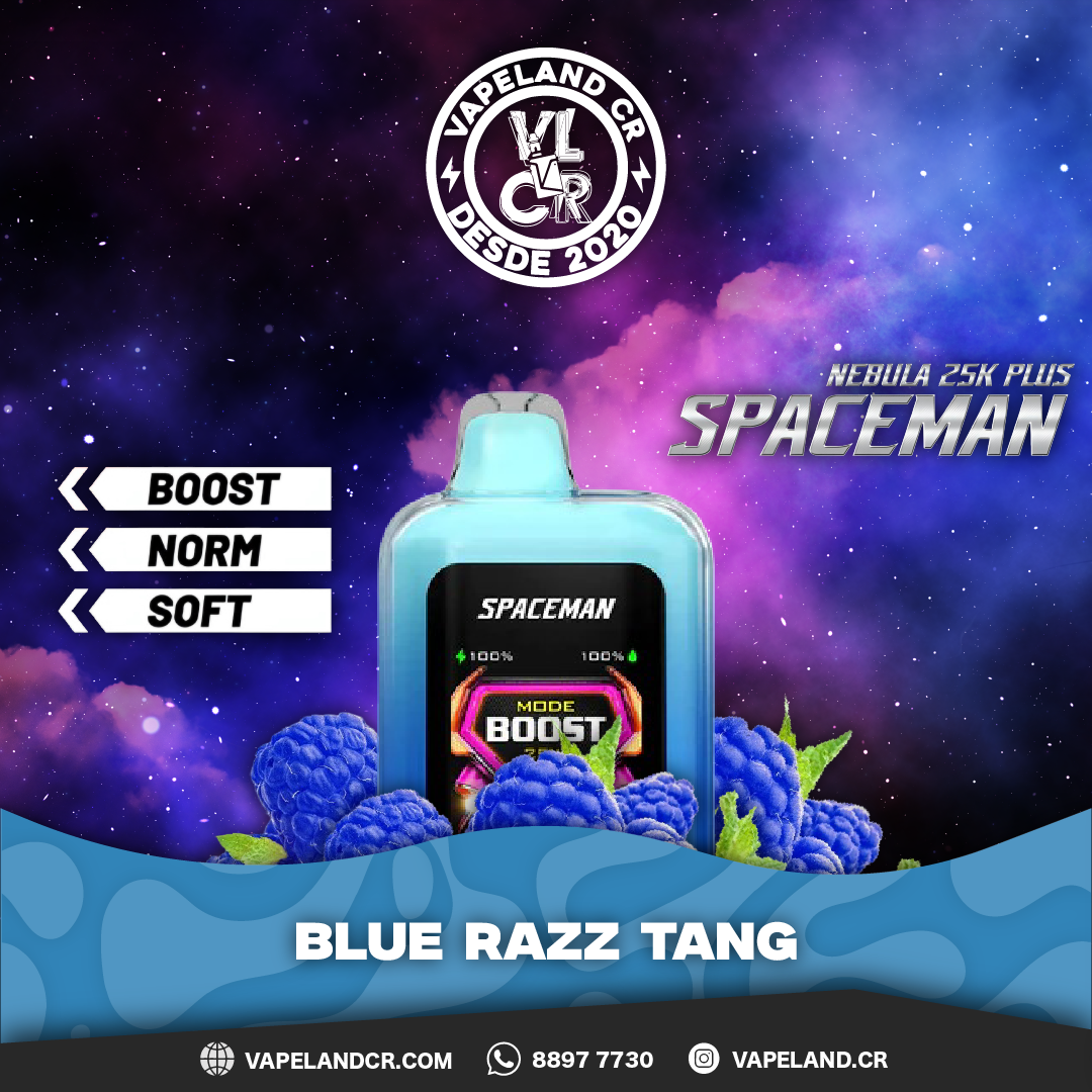 Smok Spaceman Nebula Blue Razz Tang 25000 puffs.