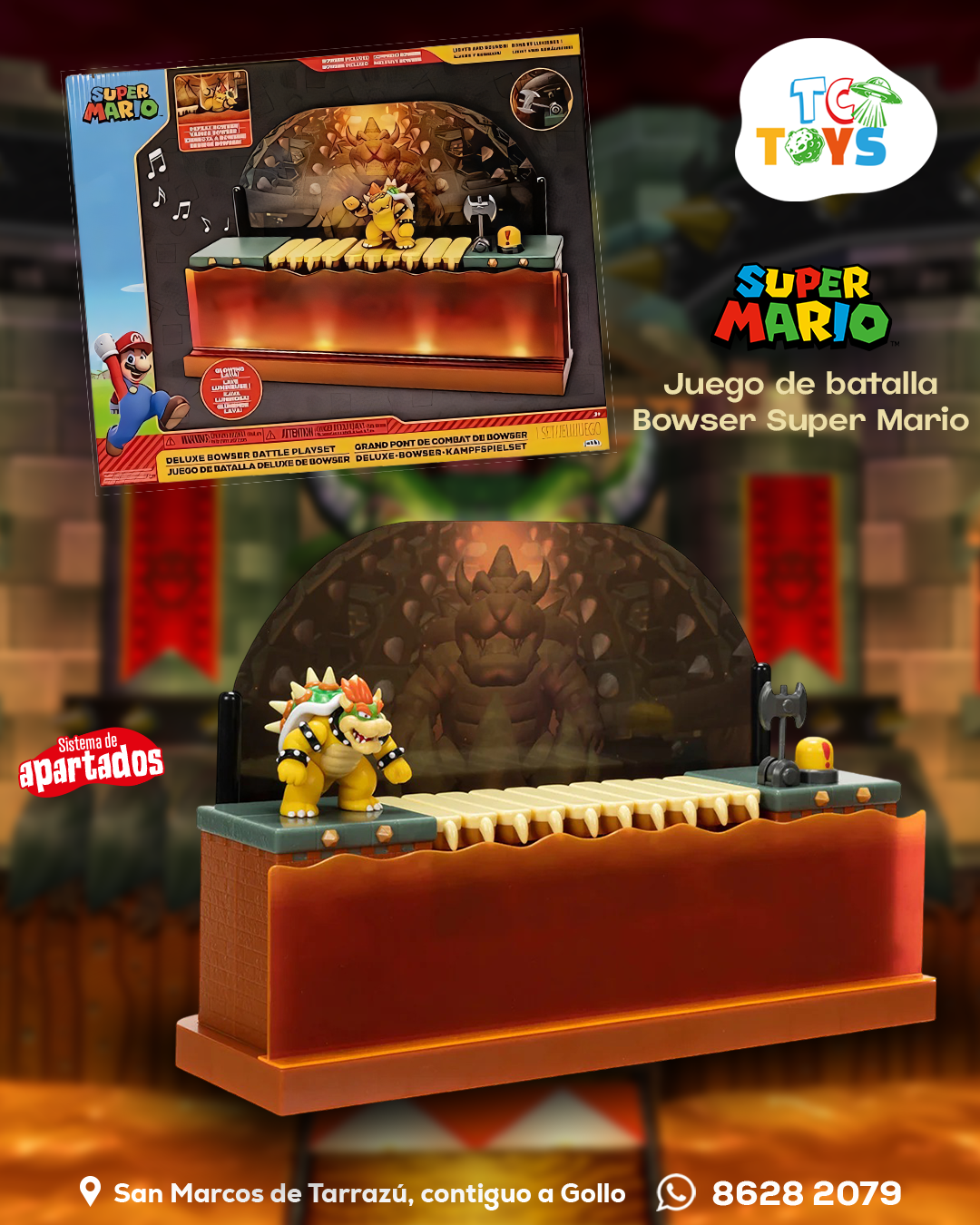 Juego de Batalla Deluxe Bowser Super Mario Jakks.