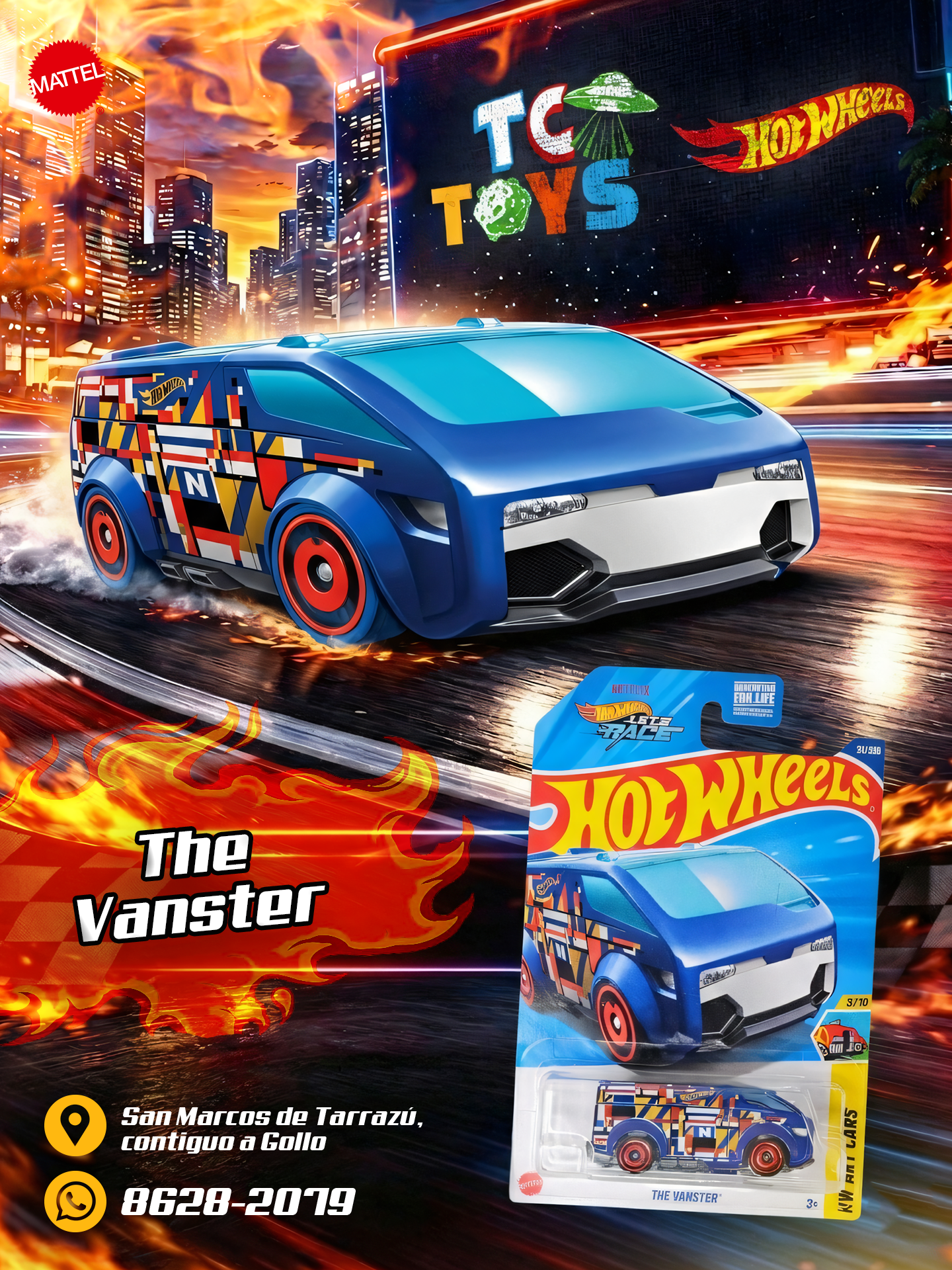 Hot Wheels The Vanster Azul.