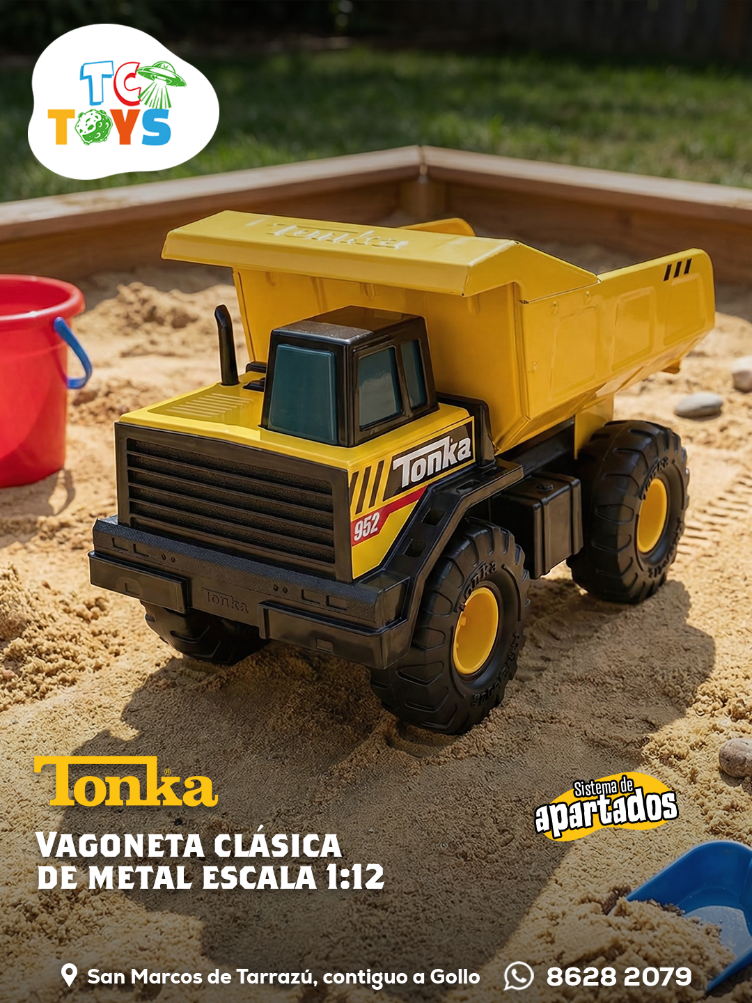 Vagoneta Tonka Clásica de Metal.