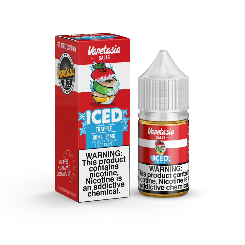 Vapetasia Salts Iced Trapple 24mg.