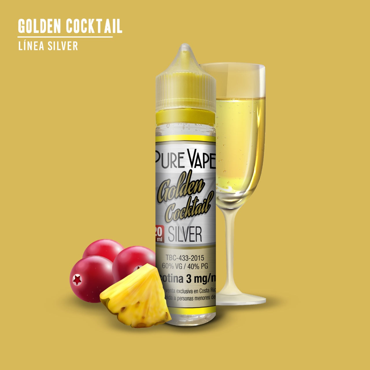 Pure Vape Golden Cocktail 120ml.