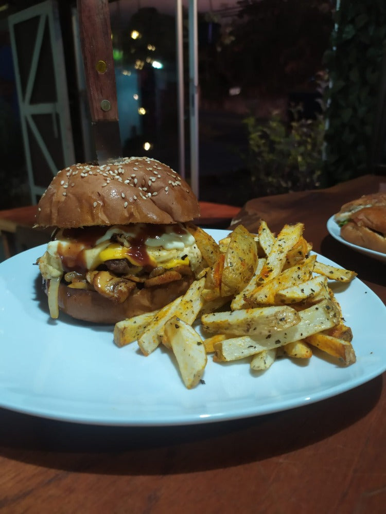 Hamburguesa clásica de hongos