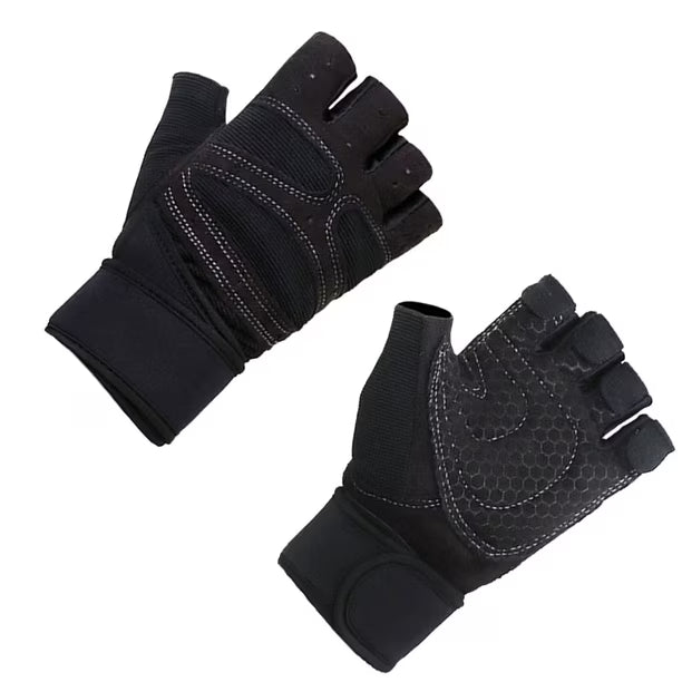 Guantes de Gimnasio Negros XL.