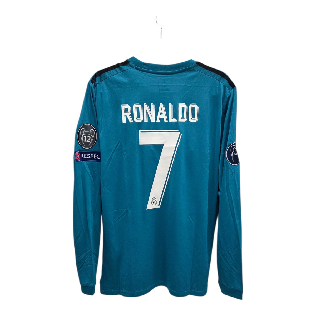 Retro Real Madrid Alternativo 2018 Ronaldo #7 Manga Larga