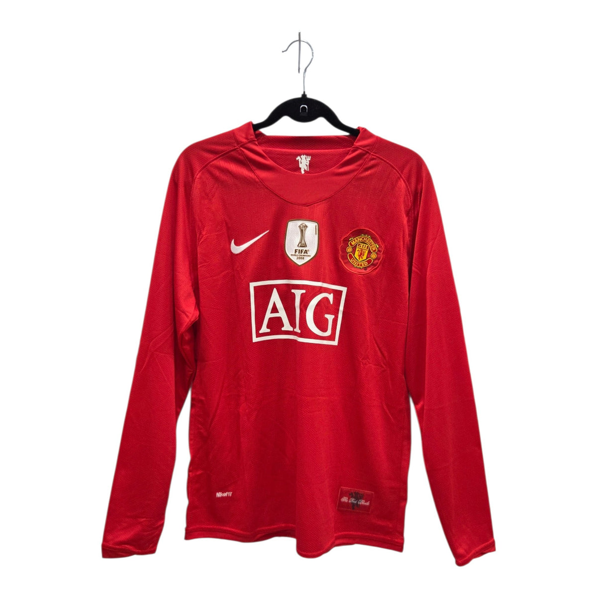 Retro Manchester United Casa 2008 Ronaldo #7 Manga Larga