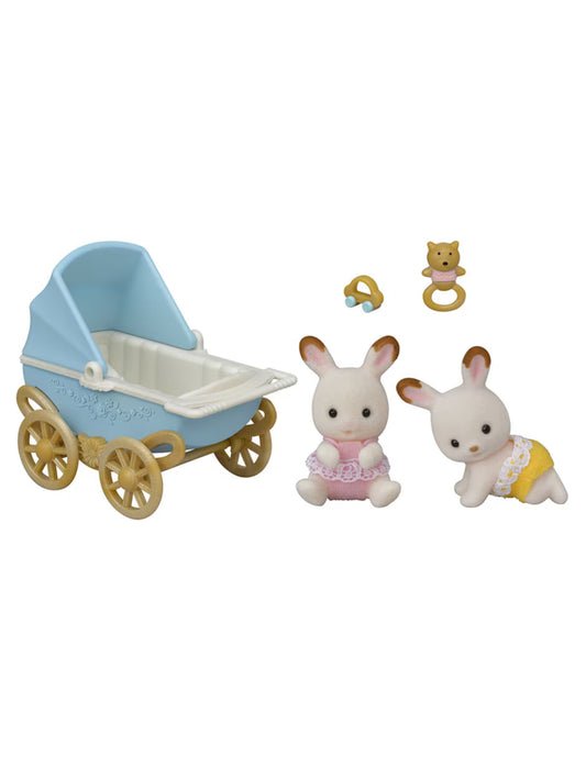 Sylvanian Families Conejos Gemelos de Chocolate.
