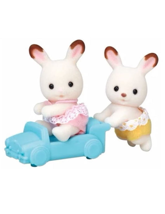 Sylvanian Families Gemelos de Conejos de Chocolate.