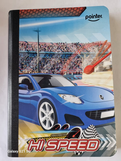 Cuaderno cosido carros Pointer.