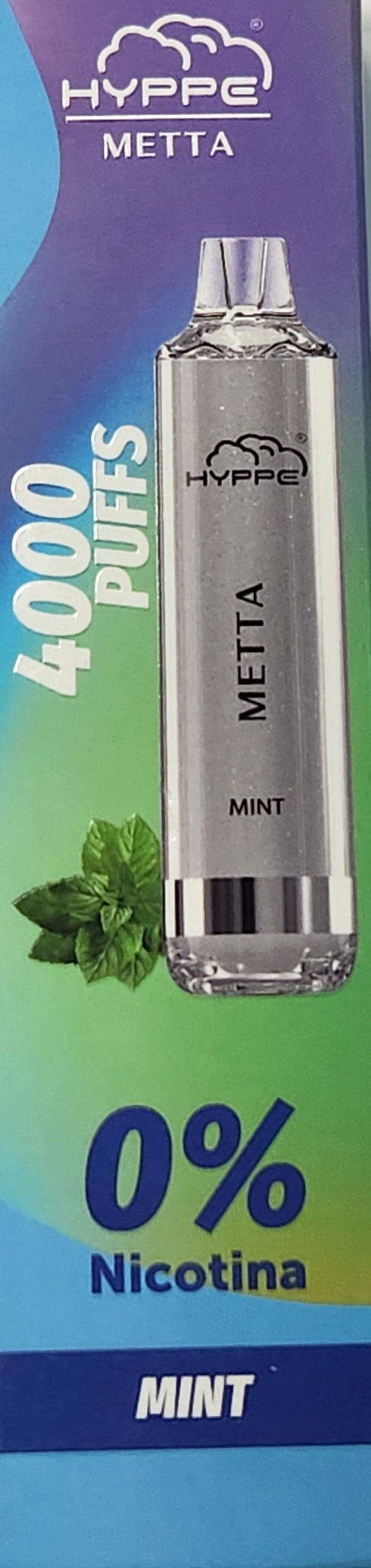 Hyppe Metta Mint 4000 puffs 0%.