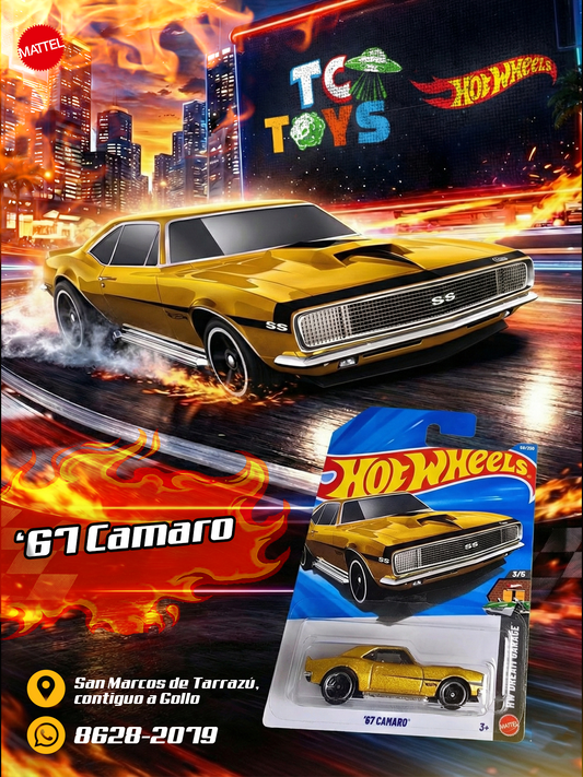 Hot Wheels 67 Camaro Dorado.