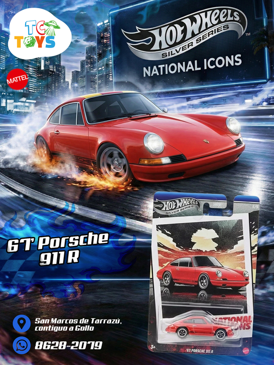 Hot Wheels Silver Series National Icons 67 Porsche 911 R.