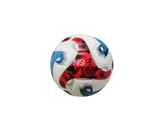 Balón de Futbol #5 No Limits Rojo con Azul.
