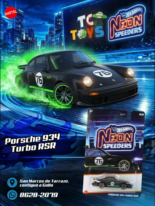 Hot Wheels Neon Speeders Porsche 934 Turbo RSR.