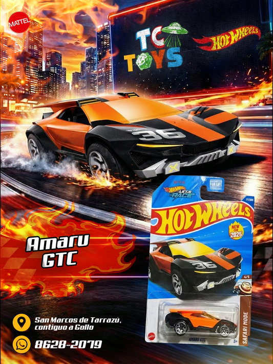 Hot Wheels Amaru GTC Naranja.
