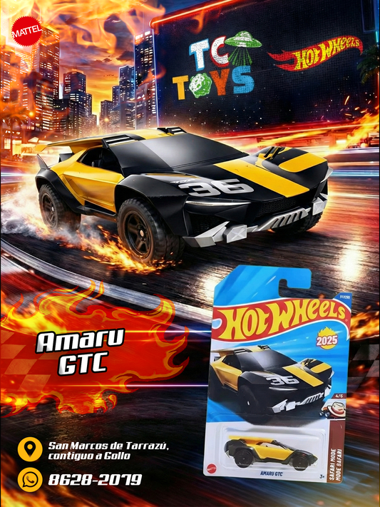 Hot Wheels Amaru GTC Amarillo.