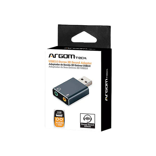 Adaptador ArgomTech de sonido 3D USB2.0 ARG-CB-0067.