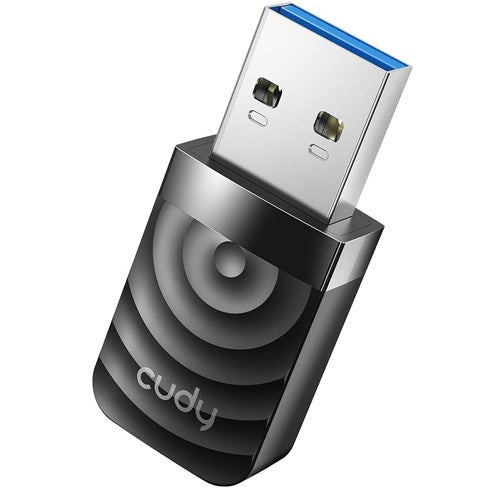Adaptador Cudy AC1300 USB Inalámbrico de Doble Banda WU1300S.
