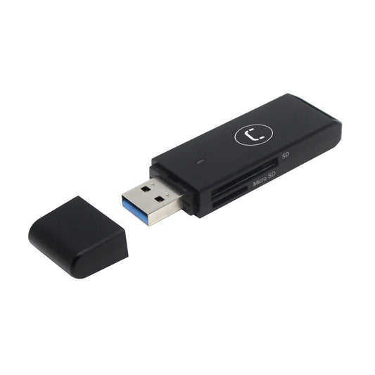 Adaptador Unno Tekno Lector de Memoria USB 3.0 CR1004BK.