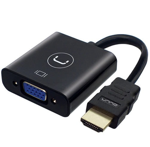 Adaptador Unno Tekno HDMI a VGA AD4202BK.