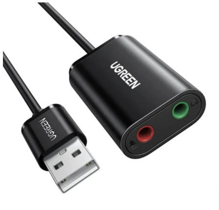 Adaptador de Audio UGREEN USB a 3.5mm.