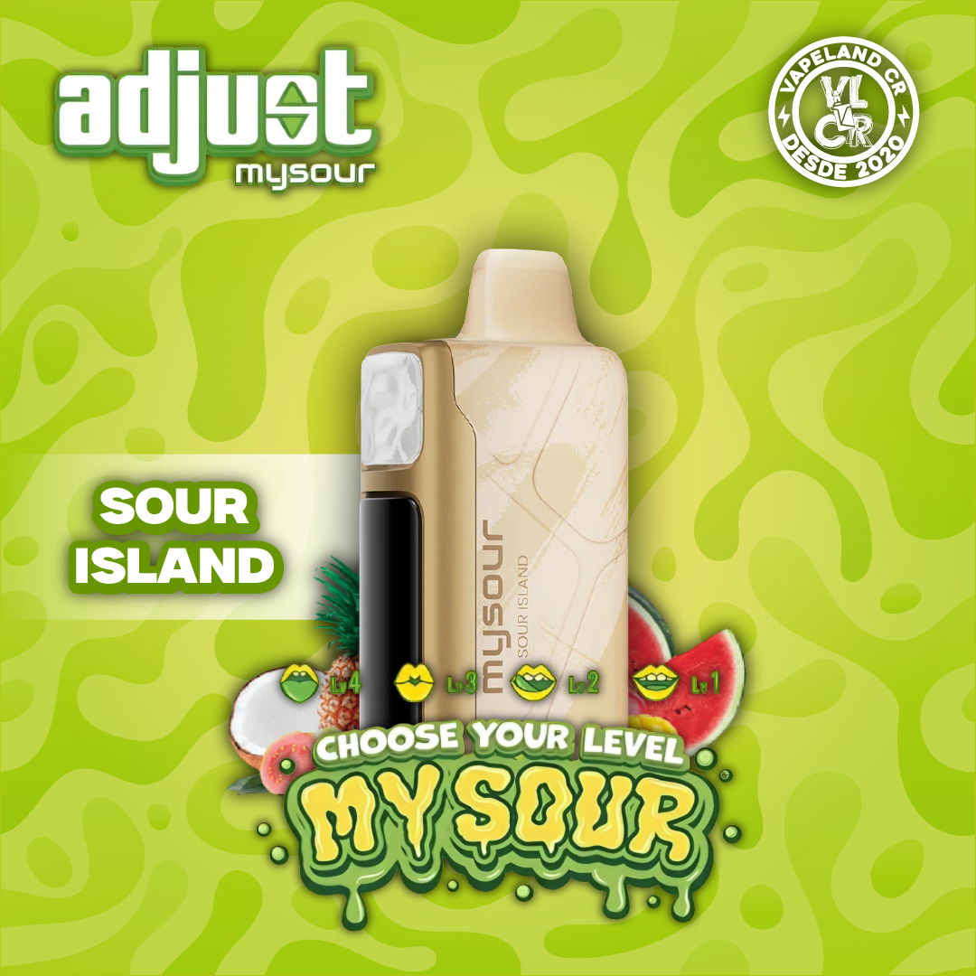 Adjust Mysour Sour Island 40000 puffs.