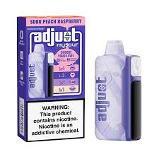 Adjust Mysour Sour Peach Raspberry 40000 puffs.