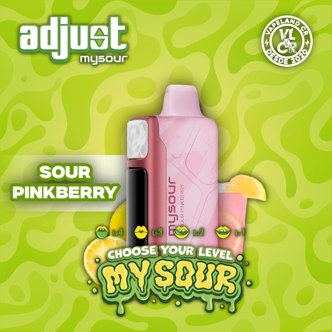 Adjust Mysour Sour Pinkberry 40000 puffs.