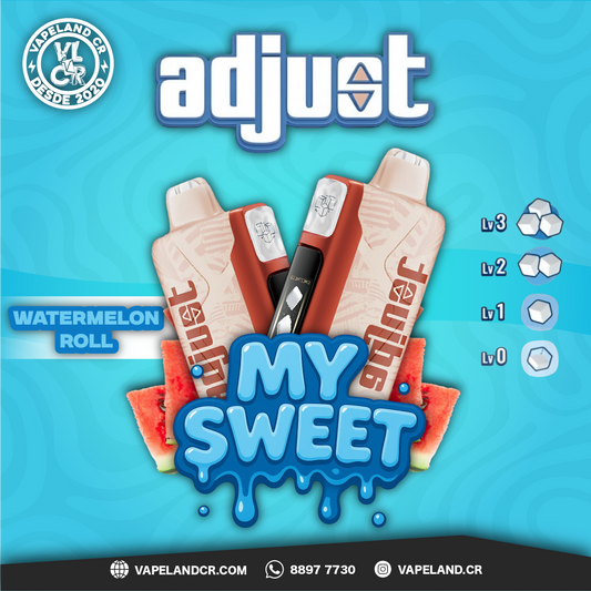 Adjust Mysweet Watermelon Roll Ups 40000 puffs.